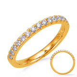 14 Kt Yellow Gold Side Stone - Prong Set Bands