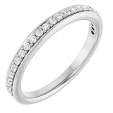 Platinum 1/5 CTW Lab-Grown Diamond Anniversary Band