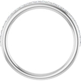 Platinum 1/5 CTW Lab-Grown Diamond Anniversary Band