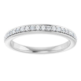Platinum 1/5 CTW Lab-Grown Diamond Anniversary Band