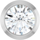 14K White Gold 1/6 CT Natural Diamond Slide Pendant