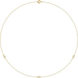 14K Yellow Gold 1/5 CTW Lab-Grown Diamond 3-Station 18