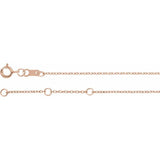 14K Rose Gold Natural Pink Tourmaline Bezel-Set Solitaire 6 1/2-7 1/2" Bracelet