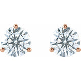 14K Rose Gold 2 1/2 CTW Lab-Grown Diamond Stud Earrings