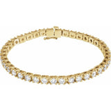 14K Yellow Gold 6 CTW Lab-Grown Diamond Line 7 1/4