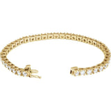 14K Yellow Gold 6 CTW Lab-Grown Diamond Line 7 1/4" Bracelet