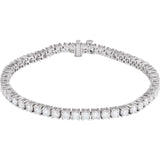 14K White Gold 6 CTW Lab-Grown Diamond Line 7