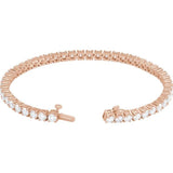 14K Rose Gold 7 CTW Lab-Grown Diamond Line 7