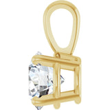 14K Yellow Gold 3/4 CT Natural Diamond Pendant