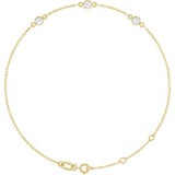 14K Yellow Gold 1/3 CTW Lab-Grown Diamond Bezel-Set 3-Stone 6 1/2-7 1/2