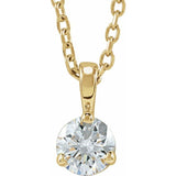 14K Yellow Gold 1/4 CTW Lab-Grown Diamond 18