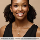 14K Rose Gold 1/3 CTW Lab-Grown Diamond 18" Necklace