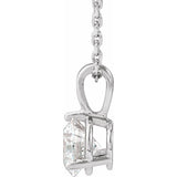 Platinum 3/4 CTW Lab-Grown Diamond 18" Necklace