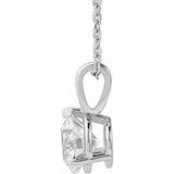 Sterling Silver 1 CTW Lab-Grown Diamond 18" Necklace