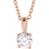 14K Rose Gold 1 CT Lab-Grown Diamond 18