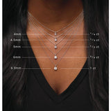 14K Rose Gold 1 1/2 CT Natural Diamond 18" Necklace