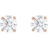 14K Rose Gold 1/3 CT Lab-Grown Diamond Earring