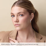 14K Rose Gold Natural Amethyst Earring