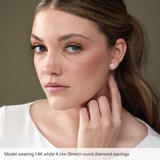14K Rose Gold Natural Ruby Earring