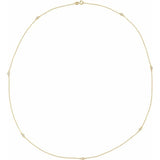 14K Yellow Gold 1/3 CTW Natural Diamond 7-Station 24