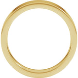 10K Yellow Gold 5 mm Comfort-Fit Flat Band Size 8
