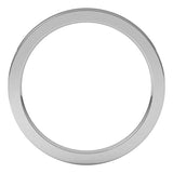 14K White Gold 1.5 mm Comfort-Fit Flat Band Size 7
