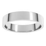 Platinum 4 mm Flat Band Size 8