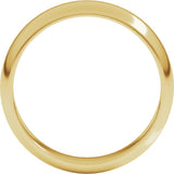 10K Yellow Gold 5 mm Half Round Band Size 5.5