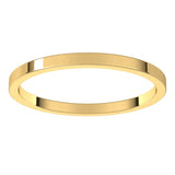 10K Yellow Gold 1.5 mm Flat Band Size 5