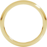 10K Yellow Gold 1.5 mm Comfort-Fit Half Round Band Size 4.5