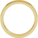 18K Yellow Gold 4 mm Comfort-Fit Flat Band Size 7