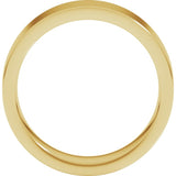 18K Yellow Gold 6 mm Comfort-Fit Flat Band Size 10.5