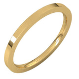 14K Yellow Gold 1.5 mm Comfort-Fit Flat Band Size 5