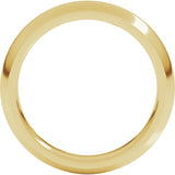 10K Yellow Gold 4 mm Comfort-Fit Half Round Band Size 8
