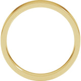 14K Yellow Gold 4 mm Lightweight Comfort-Fit Flat Band Size 8.5