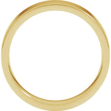 14K Yellow Gold 5 mm Lightweight Comfort-Fit Flat Band Size 4.5