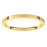 14K Yellow Gold 1.5 mm Flat Comfort Fit Light Band Size 7