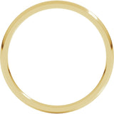10K Yellow Gold 1.5 mm Lightweight Comfort-Fit Half Round Band Size 4
