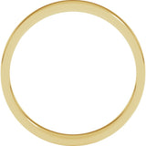 14K Yellow Gold 3 mm Flat Band Size 4.5