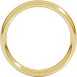 14K Yellow Gold 4 mm Comfort-Fit European-Style Band Size 5