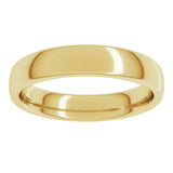 14K Yellow Gold 4 mm Comfort-Fit European-Style Band Size 8.5