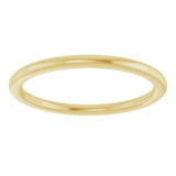 10K Yellow Gold 1.5 mm Comfort-Fit European-Style Band Size 5