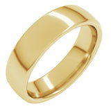 14K Yellow Gold 5.5 mm Comfort-Fit European-Style Band Size 10.5