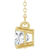 14K Yellow Gold 3/4 CT Lab-Grown Diamond 18" Necklace