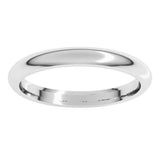 Platinum 2.5 mm Comfort-Fit Half Round Band Size 7.5