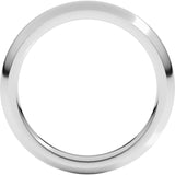 Sterling Silver 3 mm Comfort-Fit Half Round Band Size 9.5