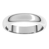Sterling Silver 4 mm Half Round Band Size 9