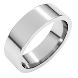 Sterling Silver 6 mm Comfort-Fit Flat Band Size 10