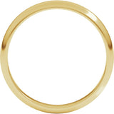 18K Yellow Gold 3 mm Half Round Band Size 4
