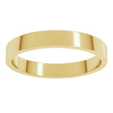 14K Yellow Gold 3 mm Flat Band Size 8.5